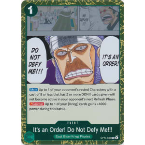 It's an Order! Do Not Defy Me!!!