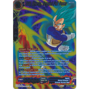 SSB Vegeta, Beyond Full Power (Alternate Art)