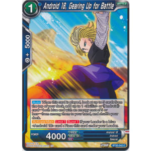 Android 18, Gearing Up for Battle