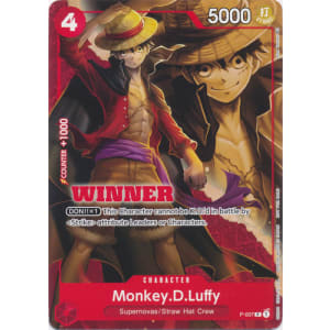 Monkey.D.Luffy - P-007 - Winner (Luffy in Background)