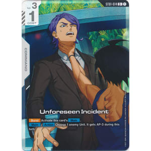 Unforeseen Incident (ST01-014) (Alt-Art +) (Purple Hair)
