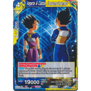 Vegeta & Cabba, Lessons Learned