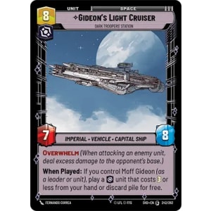 Gideon's Light Cruiser - Dark Troopers' Station