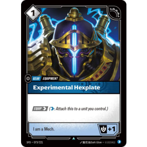 Experimental Hexplate