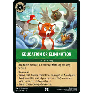 Education Or Elimination