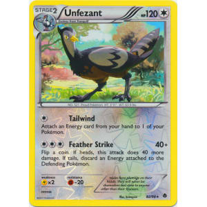 Unfezant - 82/98 (Reverse Foil)