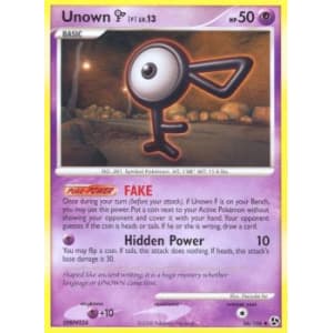 Unown F - Great Encounters Pokémon card 56/106