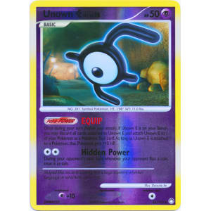 Unown E Reverse - Mysterious Treasures Pokémon card 65/123