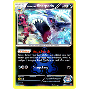 Team Aqua's Sharpedo - 21/34 (Reverse Foil)