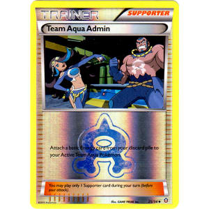 Team Aqua Admin - 25/34 (Reverse Foil)