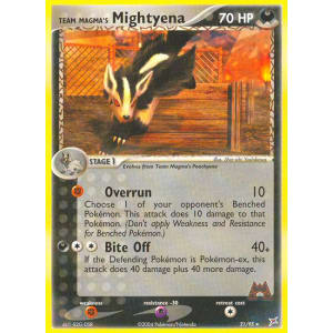 Team Magma's Mightyena - 21/95