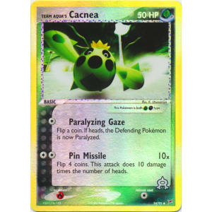Team Aqua's Cacnea - 24/95 (Reverse Foil)