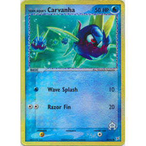 Team Aqua's Carvanha - 48/95 (Reverse Foil)