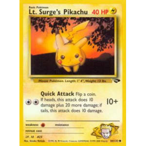 Lt. Surge's Pikachu - 84/132