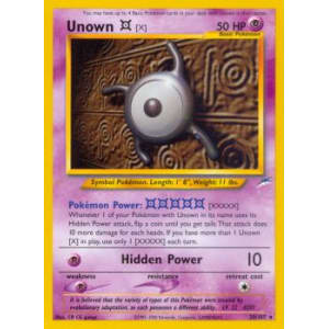 Unown X - 30/105