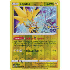 Zapdos Holo - Pokémon Go Pokémon card 029/078