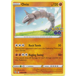 Onix Reverse - Pokémon Go Pokémon card 036/078