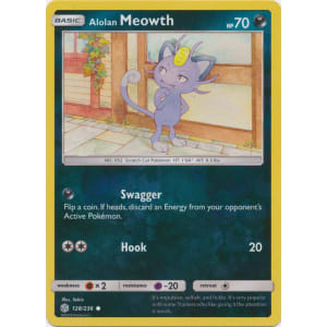 Alolan Meowth - 128/236 (Reverse Foil)