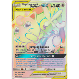 Mega Lopunny & Jigglypuff-GX (Rainbow Rare) - 261/236