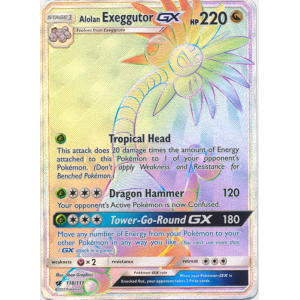 Alolan Exeggutor-GX (Rainbow Rare) - 118/111