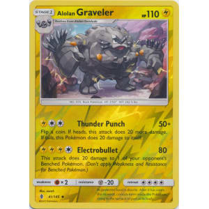 Alolan Graveler - 41/145 (Reverse Foil)