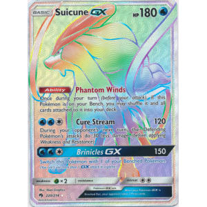 Suicune-GX (Rainbow Rare) - 220/214