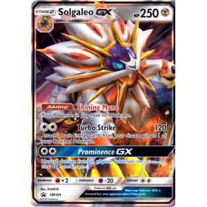 Solgaleo GX - Alternatives Pokemon Cards Pokémon card SM104a