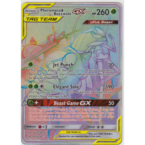 Pheromosa & Buzzwole-GX (Rainbow Rare) - 215/214