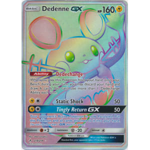 Dedenne-GX (Rainbow Rare) - 219/214