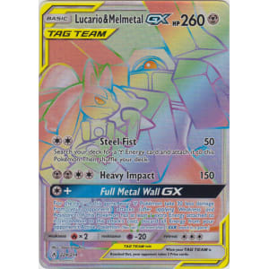 Lucario & Melmetal-GX (Rainbow Rare) - 224/214