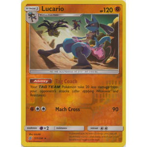 Card Lucario 117/236 da coleção Unified Minds