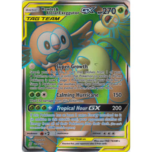 Rowlet & Alolan Exeggutor-GX (Full Art) - 214/236