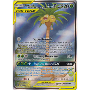 Rowlet & Alolan Exeggutor-GX (Alt Full Art) - 215/236