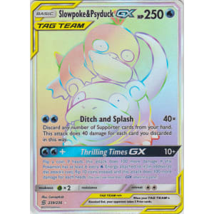 Slowpoke & Psyduck-GX (Rainbow Rare) - 239/236
