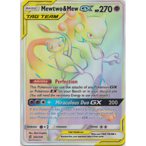 Mewtwo & Mew-GX (Rainbow Rare) - 242/236