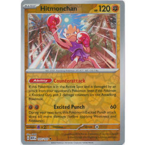 Hitmonchan - 107/165 (Reverse Foil)