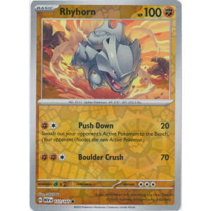 Rhyhorn - 111/165 (Reverse Foil)