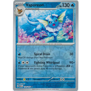 Vaporeon - 134/165 (Reverse Foil)