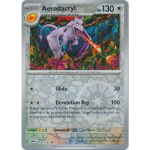 Pokemon Trading Card Game 142/165 Aerodactyl : Rare Holo Card