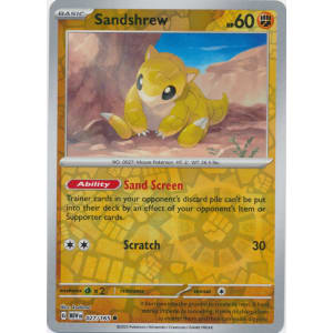 Sandshrew - 027/165 (Reverse Foil)