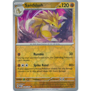 Sandslash - 028/165 (Reverse Foil)