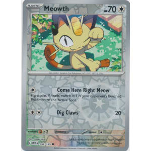 Meowth - 052/165 (Reverse Foil)