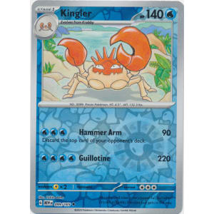 Kingler - 099/165 (Reverse Foil)