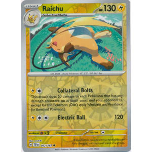 Raichu - 052/162 (Reverse Foil)