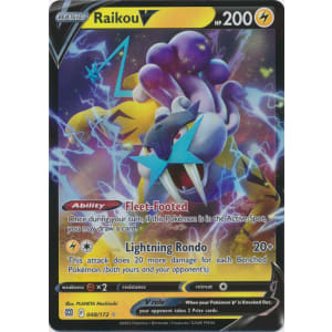 Raikou V 048/172 Ultra Rare Brilliant Stars Pokemon Card Near Mint