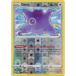 2023 Pokemon, Crown Zenith, #107/159 Ditto, Reverse Holo Rare