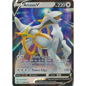 Pokemon coleção com figura arceus v