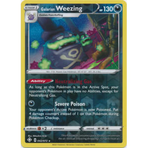 Galarian Weezing - 042/072 (Reverse Foil)