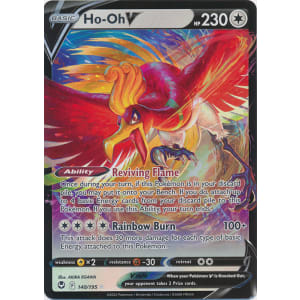 Ho-Oh V 140/195 Full Art Silver Tempest Pokemon Card