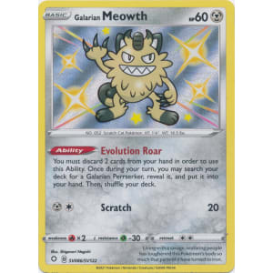 Galarian Meowth (Shiny) - SV086/SV122
